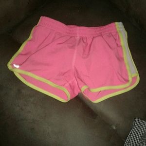 Ideology Girls Colorblocked Mesh-Side Shorts Pink